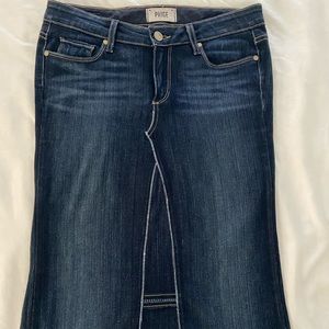 Paige denim midi skirt